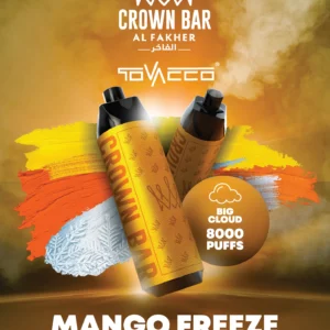 Al Fakher Vape Crown Bar Big Cloud 8000 Puffs 5% Nicotina Vape de unică folosință Comerț cu ridicata - Stoc de depozit european - HelpVape - 11