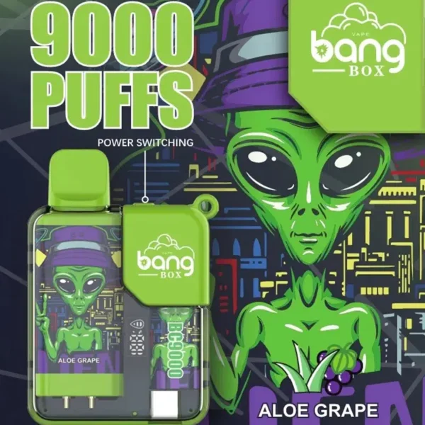 Bang Box 9000 Puffs 0% 2% 3% 5% Nicotina Recarregável LED Pover Display Vape Descartável Atacado - HelpVape - 5