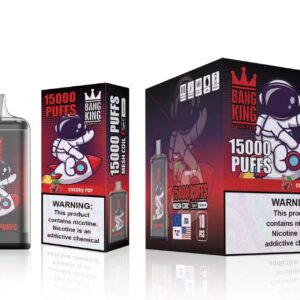 Bang King 15000 de pufături 0% 2% 3% 5% Vape reîncărcabil de unică folosință cu nicotină Comerț cu ridicata 31 Bang King 15000 Puffs 0% 2% 3% 5% Nicotina Reîncărcabil Vape de unică folosință En-gros - HelpVape - 31
