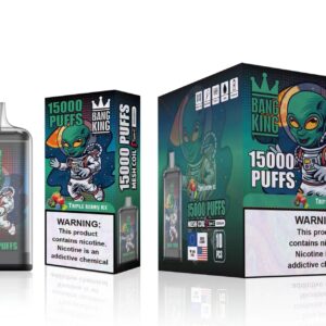 Bang King 15000 Puff-uri 0% 2% 3% 5% Nicotină reîncărcabilă de unică folosință Vape en-gros 40 Bang King 15000 Puffs 0% 2% 3% 5% Nicotina Reîncărcabil Vape de unică folosință En-gros - HelpVape - 40