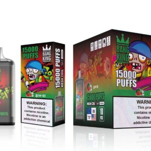 Bang King 15000 de pufături 0% 2% 3% 5% Vape reîncărcabil de unică folosință cu nicotină Comerț cu ridicata 27 Bang King 15000 Puffs 0% 2% 3% 5% Vape reîncărcabil de unică folosință cu nicotină Comerț cu ridicata - HelpVape - 27