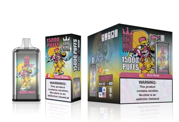 Bang King 15000 Puffs 0% 2% 3% 5% Nikotinový dobíjecí jednorázový vape velkoobchod – HelpVape – 13