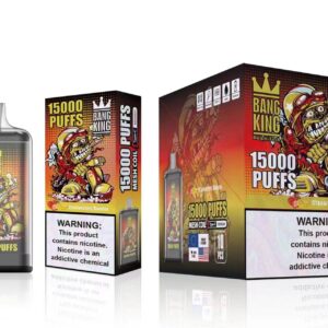 Bang King 15000 de pufături 0% 2% 3% 5% Vape reîncărcabil de unică folosință cu nicotină Comerț cu ridicata 35 Bang King 15000 Puffs 0% 2% 3% 5% Nicotina Reîncărcabil Vape de unică folosință En-gros - HelpVape - 35