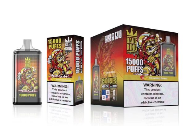 Bang King 15000 Puffs 0% 2% 3% 5% Nikotinový dobíjecí jednorázový vape velkoobchod – HelpVape – 15