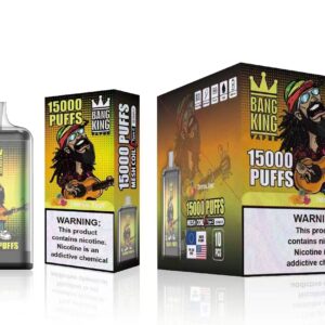 Bang King 15000 de pufături 0% 2% 3% 5% Vape reîncărcabil de unică folosință cu nicotină Comerț cu ridicata 37 Bang King 15000 Puff-uri 0% 2% 3% 5% Vape reîncărcabil de unică folosință cu nicotină Comerț cu ridicata - HelpVape - 37