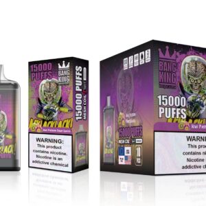 Bang King 15000 de pufături 0% 2% 3% 5% Vape reîncărcabil de unică folosință cu nicotină Comerț cu ridicata 39 Bang King 15000 Puffs 0% 2% 3% 5% Vape reîncărcabil de unică folosință cu nicotină Comerț cu ridicata - HelpVape - 39