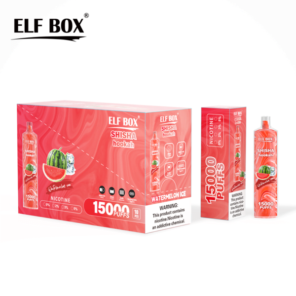 ELF BOX LS15000 Puff Shisha Hookah 0% 2% 5% Nicotine Rechargeable Disposable Vape Wholesale - HelpVape - 5