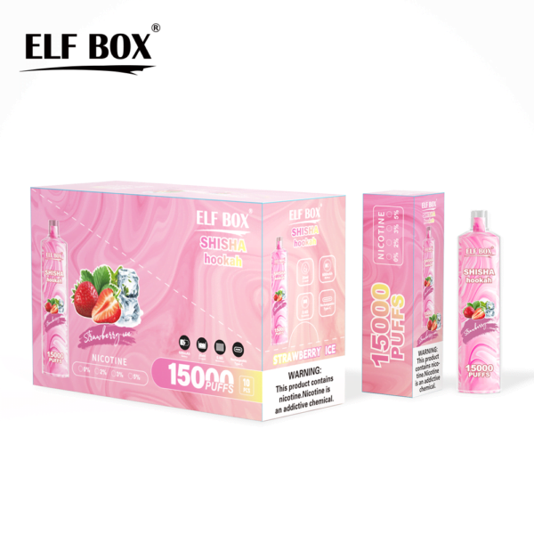 ELF BOX LS15000 Puff Shisha Hookah 0% 2% 5% Nicotine Rechargeable Disposable Vape Wholesale - HelpVape - 6