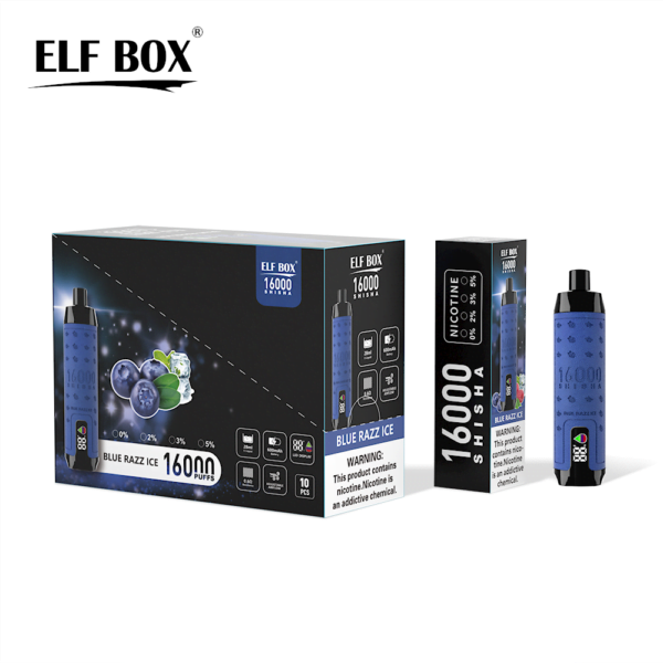 ELF BOX SHISHA 16000 Puffs 0%/2%/3%/5% Nicotine Rechargeable Disposable Vape Wholesale - HelpVape - 8