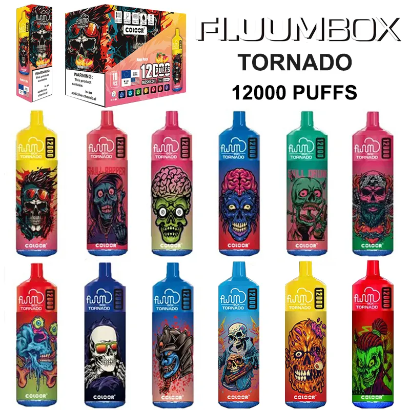 FLUUM BOX 12000 Puff 0% 2% 3% 5% Baccelli per penna Vape monouso ricaricabili alla nicotina Commercio all'ingrosso di sigarette elettroniche - HelpVape - 1