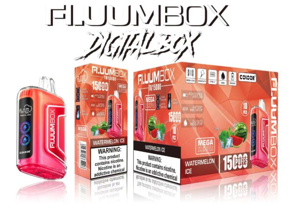 FluuM Digital Box TN 15000 Puffs 0% 2% 3% 5% Никотиновые перезаряжаемые одноразовые капсулы для электронных сигарет Оптовая продажа электронных сигарет - HelpVape - 7