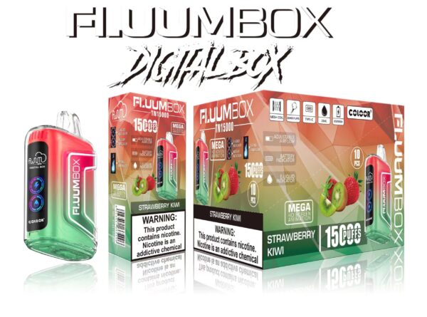 FluuM Digital Box TN 15000 Puffs 0% 2% 3% 5% Никотиновые перезаряжаемые одноразовые капсулы для электронных сигарет Оптовая продажа электронных сигарет - HelpVape - 6