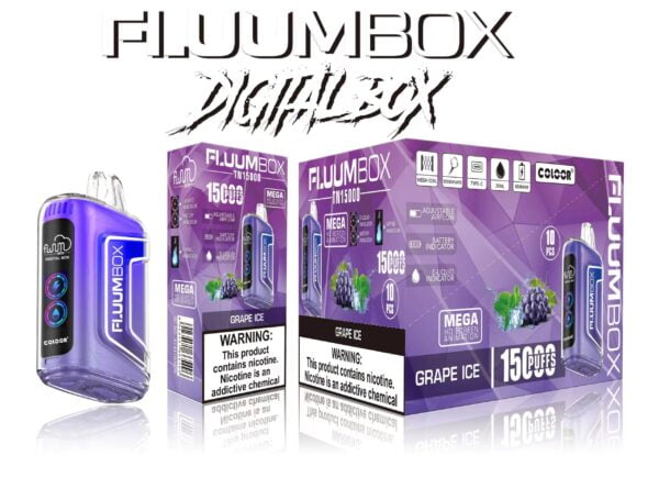 FluuM Digital Box TN 15000 Puffs 0% 2% 3% 5% Никотиновые перезаряжаемые одноразовые капсулы для электронных сигарет Оптовая продажа электронных сигарет - HelpVape - 5