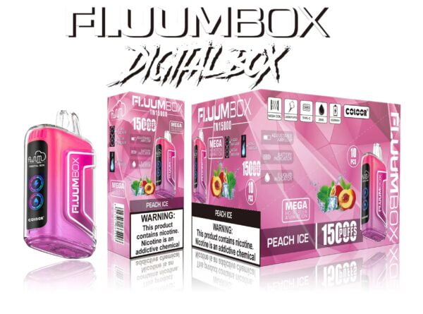 FluuM Digital Box TN 15000 Puffs 0% 2% 3% 5% Никотиновые перезаряжаемые одноразовые капсулы для электронных сигарет Оптовая продажа электронных сигарет - HelpVape - 3