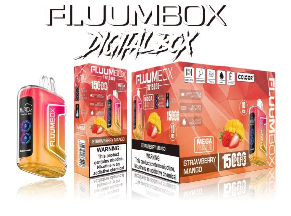 FluuM Digital Box TN 15000 Puffs 0% 2% 3% 5% Никотиновые перезаряжаемые одноразовые капсулы для электронных сигарет Оптовая продажа электронных сигарет - HelpVape - 11