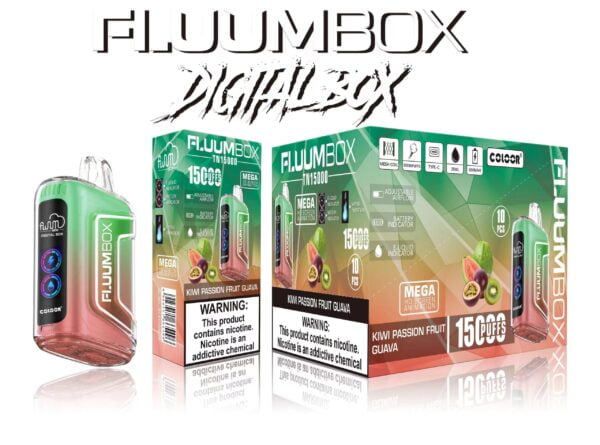 FluuM Digital Box TN 15000 Puffs 0% 2% 3% 5% Никотиновые перезаряжаемые одноразовые капсулы для электронных сигарет Оптовая продажа электронных сигарет - HelpVape - 10