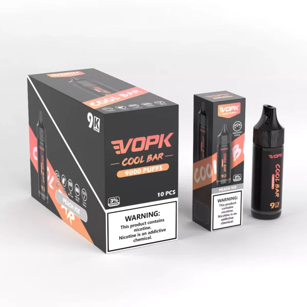 VOPK COOL BAR-9000 PUFFS 0% 2% 3% 5% Nicotine Disposable Vape Wholesale - HelpVape - 9