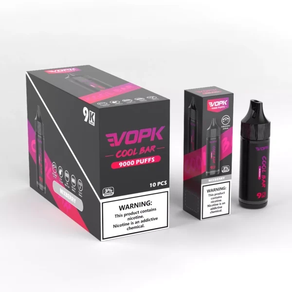 VOPK COOL BAR-9000 PUFFS 0% 2% 3% 5% Nicotine Disposable Vape Wholesale - HelpVape - 7