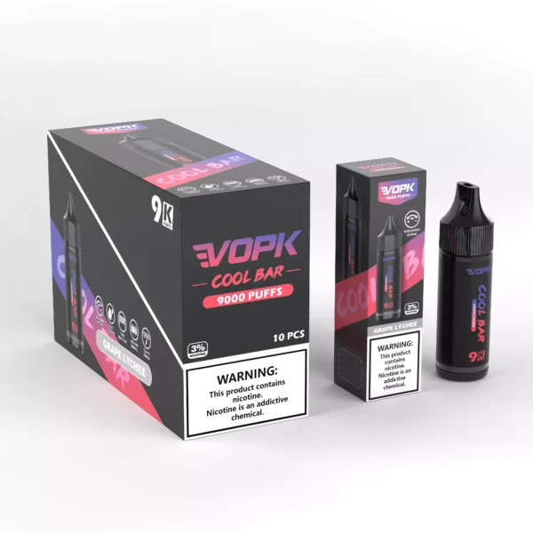 VOPK COOL BAR-9000 PUFFS 0% 2% 3% 5% Nicotine Disposable Vape Wholesale - HelpVape - 4