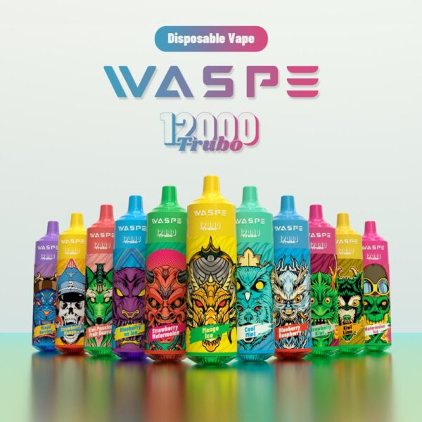 WASPE 12000 PUFFS 0% 2% 3% 5% Никотиновый одноразовый вейп оптом - HelpVape - 1