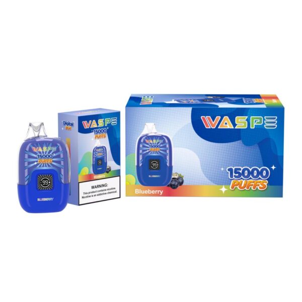 WASPE 15000 PUFFS Caixa Digital 0% 2% 3% 5% Nicotina Vape Descartável Atacado - HelpVape - 9