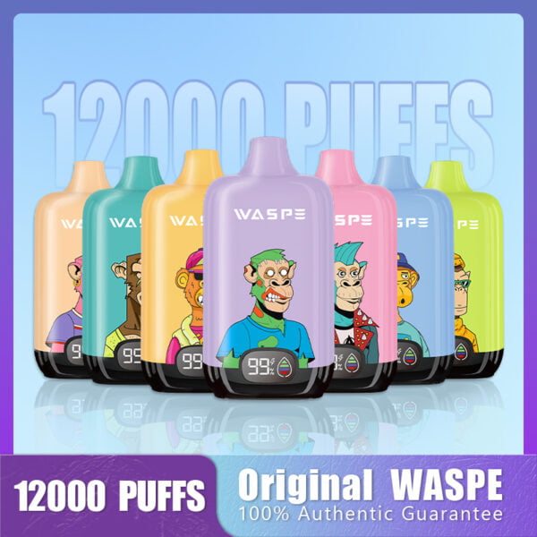 WASPE 12000 PUFFS Digital Box 0% 2% 3% 5% Nikotin disponibel Vape grossist - HelpVape - 1