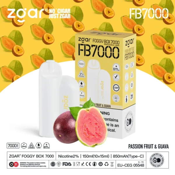 ZGAR FOGGY BOX 7000 Puffs 2% Никотиновый перезаряжаемый одноразовый вейп оптом - HelpVape - 5