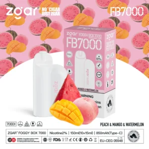 ZGAR FOGGY BOX 7000 Puffs 2% Nikotynowy akumulator jednorazowy Vape Hurt - HelpVape - 25