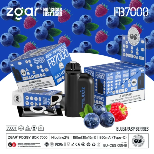 ZGAR FOGGY BOX 7000 Puffs 2% Никотиновый перезаряжаемый одноразовый вейп оптом - HelpVape - 12