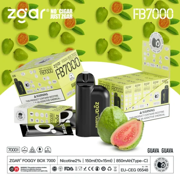 ZGAR FOGGY BOX 7000 Puffs 2% Никотиновый перезаряжаемый одноразовый вейп оптом - HelpVape - 16