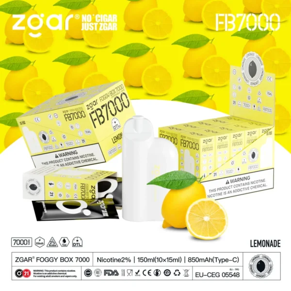 ZGAR FOGGY BOX 7000 Puffs 2% Никотиновый перезаряжаемый одноразовый вейп оптом - HelpVape - 18