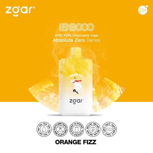 ZGAR ICE BOX 8000 Puffs 2% Nikotynowy akumulator jednorazowy Vape Hurt - HelpVape - 12