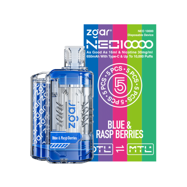 ZGAR NEO 10000 Rookwolken 3% Nicotine Oplaadbare Wegwerp Vape Groothandel - HelpVape - 10