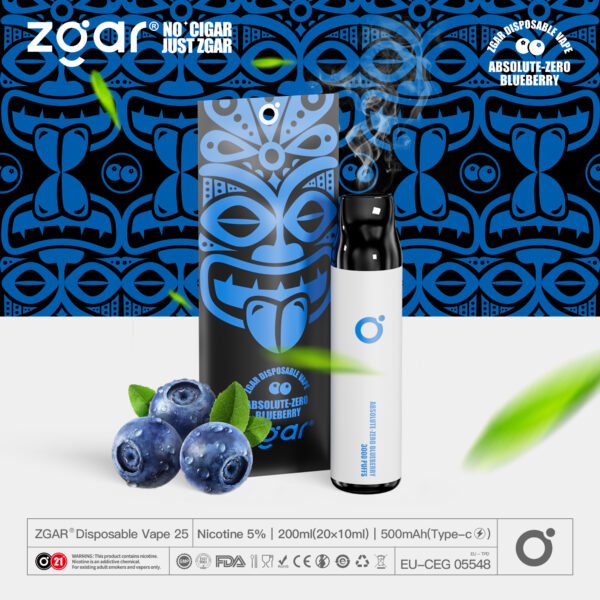 ZGAR ZG25 3000 Puffs 5% Pod jetable rechargeable à la nicotine en gros - HelpVape - 1