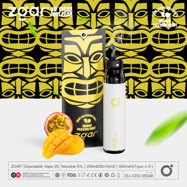 ZGAR ZG25 3000 Puffs 5% Pod jetable rechargeable à la nicotine en gros - HelpVape - 8