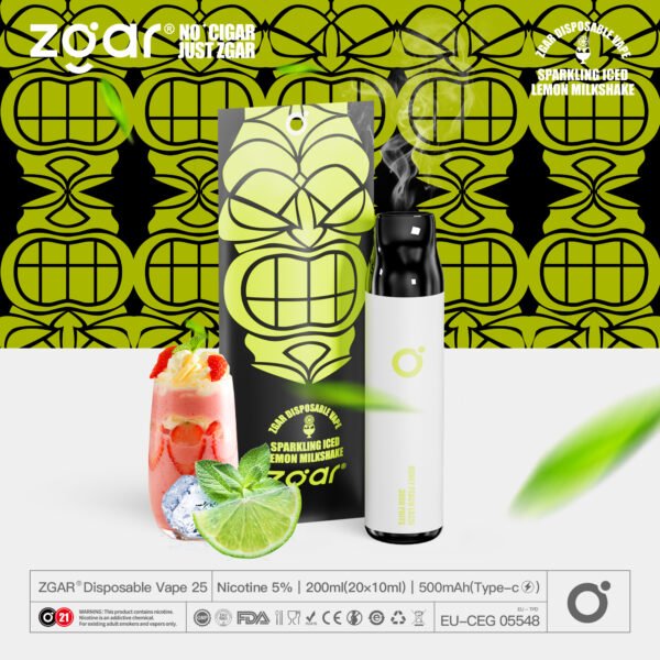 ZGAR ZG25 3000 Puffs 5% Pod jetable rechargeable à la nicotine en gros - HelpVape - 3