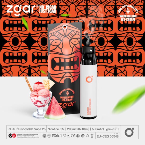 ZGAR ZG25 3000 Puffs 5% Pod jetable rechargeable à la nicotine en gros - HelpVape - 2