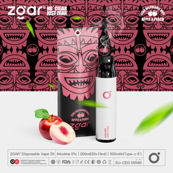 ZGAR ZG25 3000 Puffs 5% Pod jetable rechargeable à la nicotine en gros - HelpVape - 19