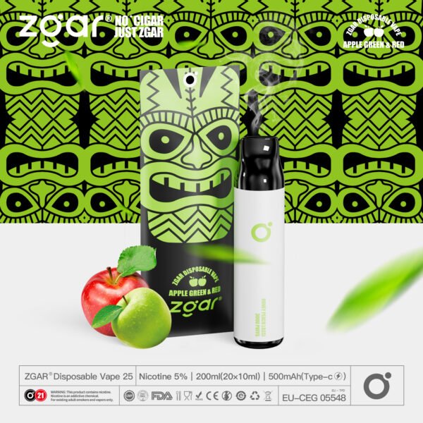 ZGAR ZG25 3000 Puffs 5% Pod jetable rechargeable à la nicotine en gros - HelpVape - 18