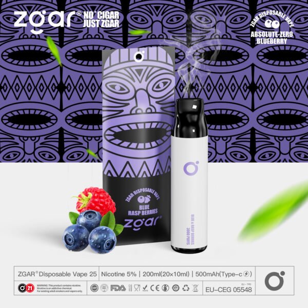 ZGAR ZG25 3000 Puffs 5% Pod jetable rechargeable à la nicotine en gros - HelpVape - 17