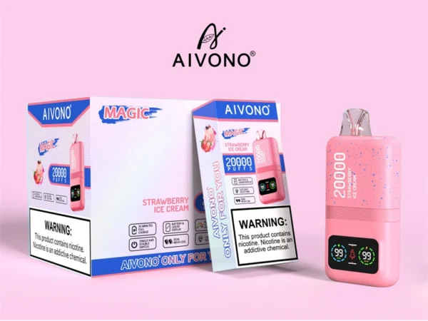 AIVONO 20000 Puffs Dual Mesh 0% 2% 3% 5% Перезаряжаемые одноразовые ручки для электронных сигарет с низким содержанием никотина Купить оптом - HelpVape - 2