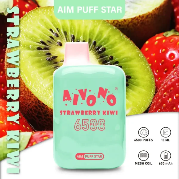 AIVONO AIM PUFFSTAR 6500 Puffs 0% 2% 5% Перезаряжаемая одноразовая ручка для электронных сигарет с низким содержанием никотина, оптовая покупка оптом - HelpVape - 7