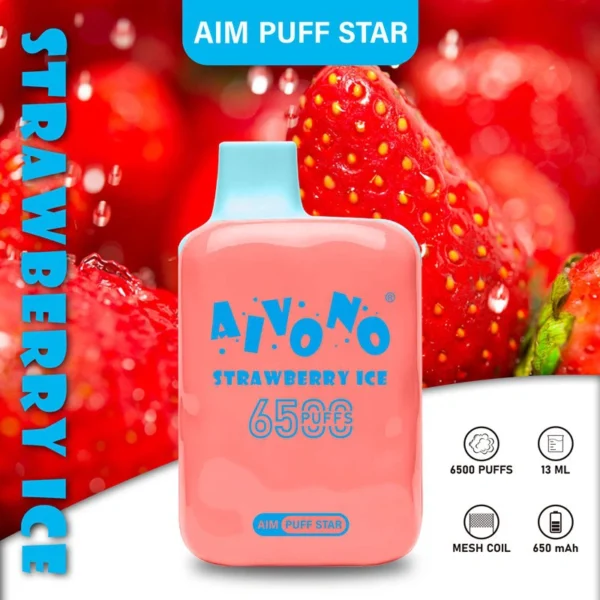 AIVONO AIM PUFFSTAR 6500 Puffs 0% 2% 5% Перезаряжаемая одноразовая ручка для электронных сигарет с низким содержанием никотина, оптовая покупка оптом - HelpVape - 10