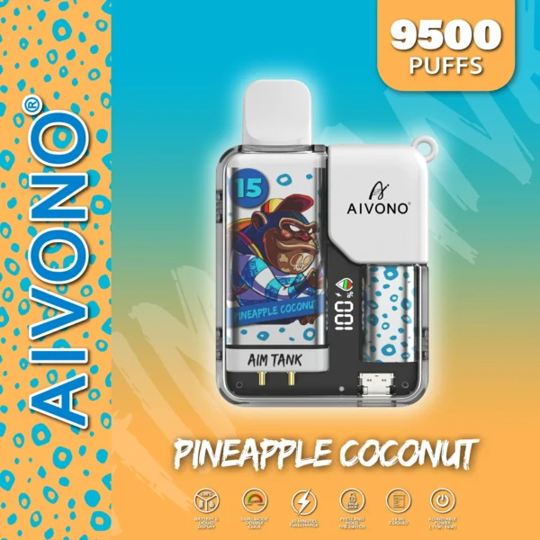 AIVONO AIM TANK 9500 Puffs 0% 2% 3% 5% Stylo vape jetable rechargeable à faible teneur en nicotine en vrac Acheter en gros - HelpVape - 9