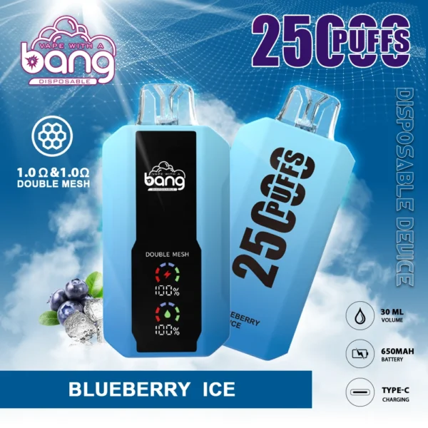 Bang 25000 Puffs 0% 2% 3% 5% Stylo vape jetable rechargeable à faible teneur en nicotine en vrac Acheter en gros - HelpVape - 1