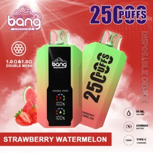 Bang 25000 Puffs 0% 2% 3% 5% Перезаряжаемые одноразовые ручки для электронных сигарет с низким содержанием никотина, оптовая покупка 19 Bang 25000 Puffs 0% 2% 3% 5% Перезаряжаемые одноразовые ручки для вейпов с низким содержанием никотина. Купить оптом - HelpVape - 19