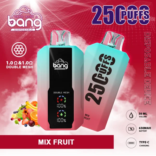 Bang 25000 Puffs 0% 2% 3% 5% Stylo vape jetable rechargeable à faible teneur en nicotine en vrac Acheter en gros - HelpVape - 10