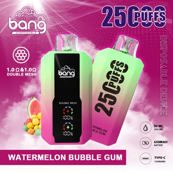 Bang 25000 Puffs 0% 2% 3% 5% Stylo vape jetable rechargeable à faible teneur en nicotine en vrac Acheter en gros - HelpVape - 6