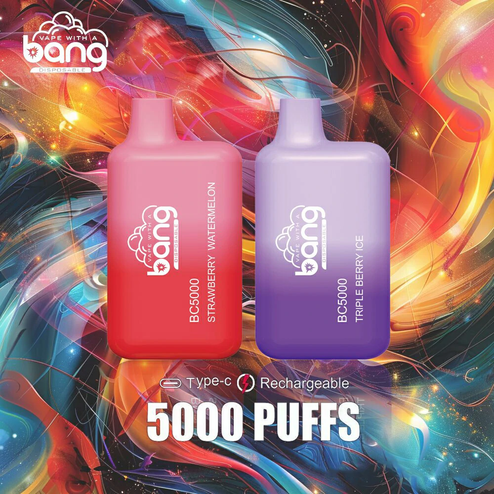 Bang BC 5000 Puffs 0% 2% 3% 5% Vapes desechables recargables con bajo nivel de nicotina Pluma Compra a granel al por mayor