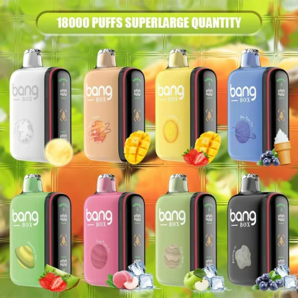 Bang Box Vape Rocket 18000 Puffs LED Display Screen 0% 2% 3% 5% Low Nicotine Disposable Vapes Bulk Buy Wholesale - HelpVape - 1